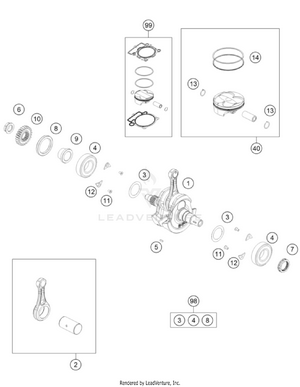 Crankshaft, Piston Schematic
