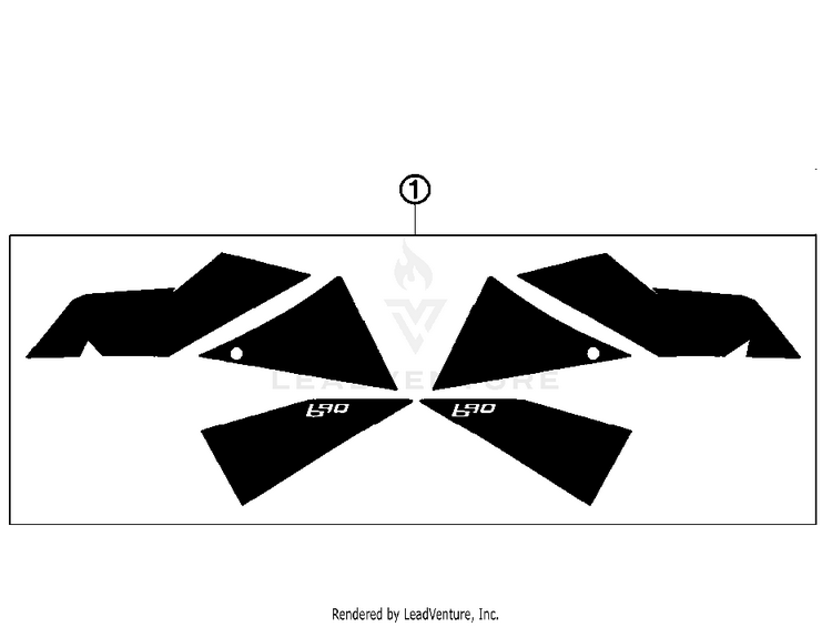 Decal 690 Supermoto Black Chassis - 2007 Schematic