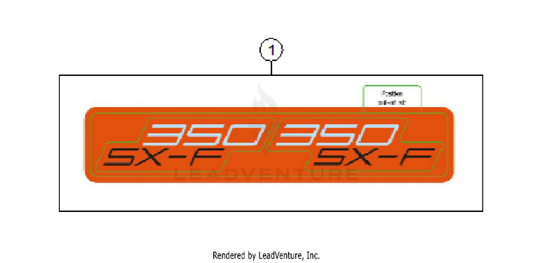 Decal 350 SX-F CHASSIS - 2026 Schematic