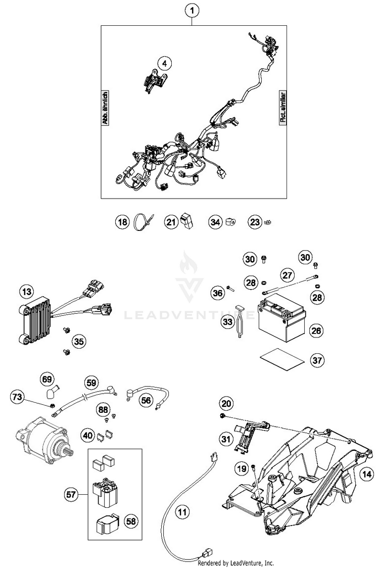 Wiring Harness 250 XC-W TPI CHASSIS - 2019 Schematic