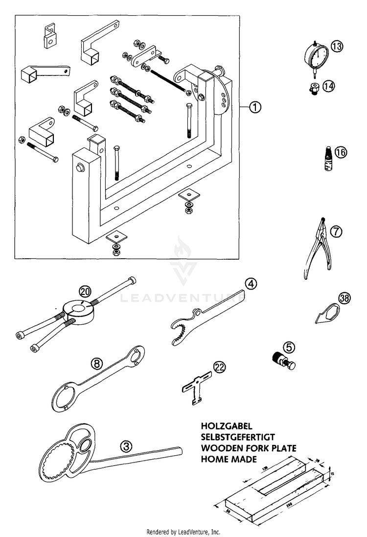Special Tools 200 EXC Engine - 2003 Schematic