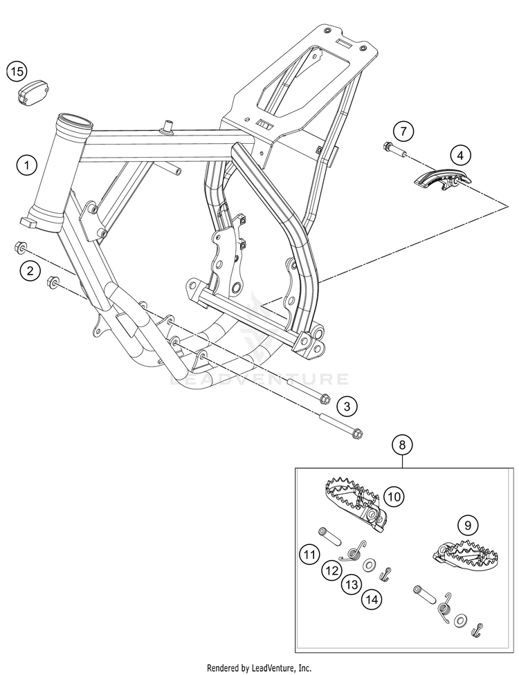 Frame 50 SX Factory Edition Chassis - 2021 Schematic