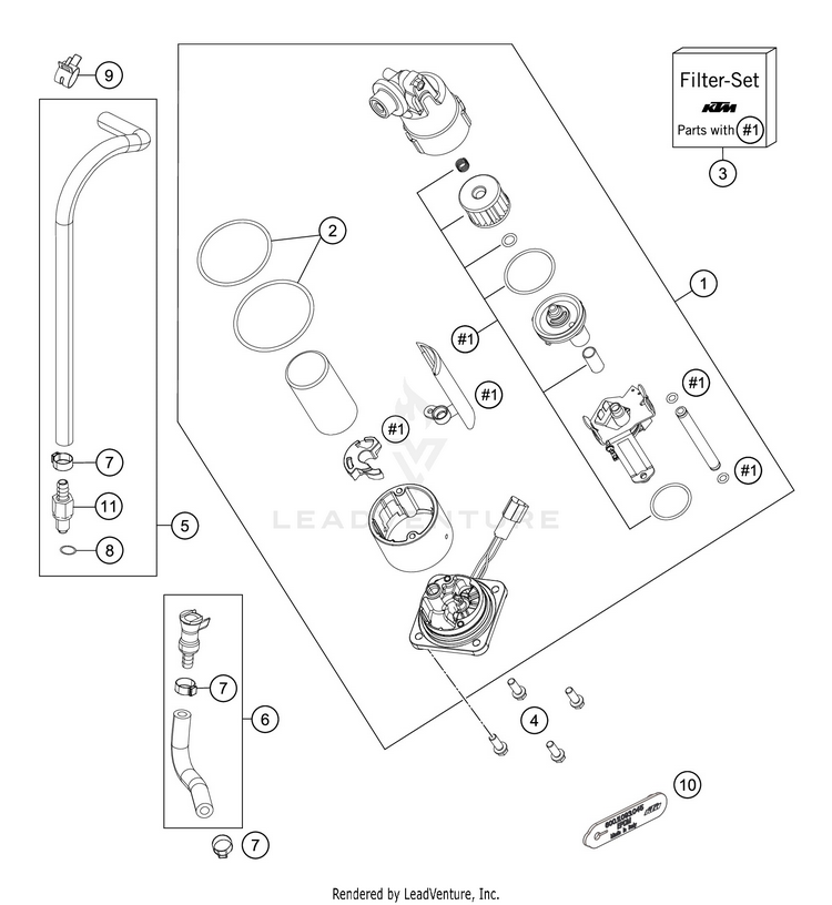 Fuel Pump 1290 SUPER ADVENTURE S SILVER CHASSIS - 2020 Schematic