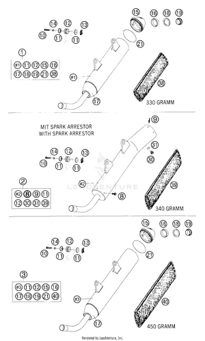 Exhaust Silencer Schematic