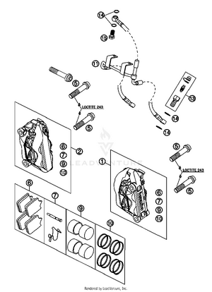 Brake Caliper Front Schematic