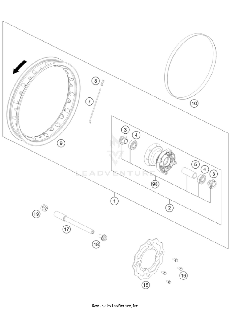 Front Wheel Schematic