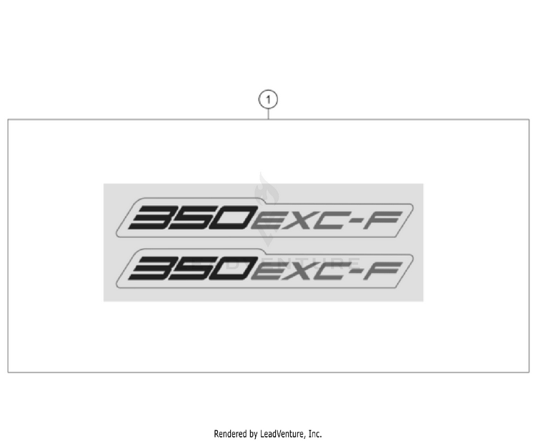 Decal 350 EXC-F US CHASSIS - 2024 Schematic