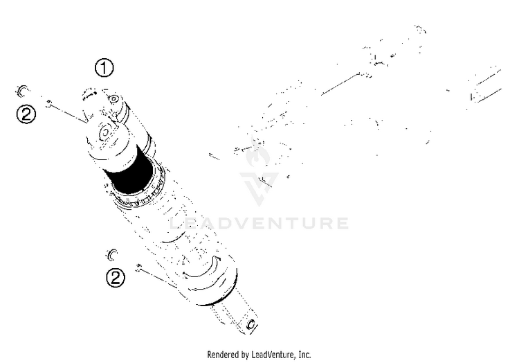 Shock Absorber 350 EXC-F USA Chassis - 2013 Schematic