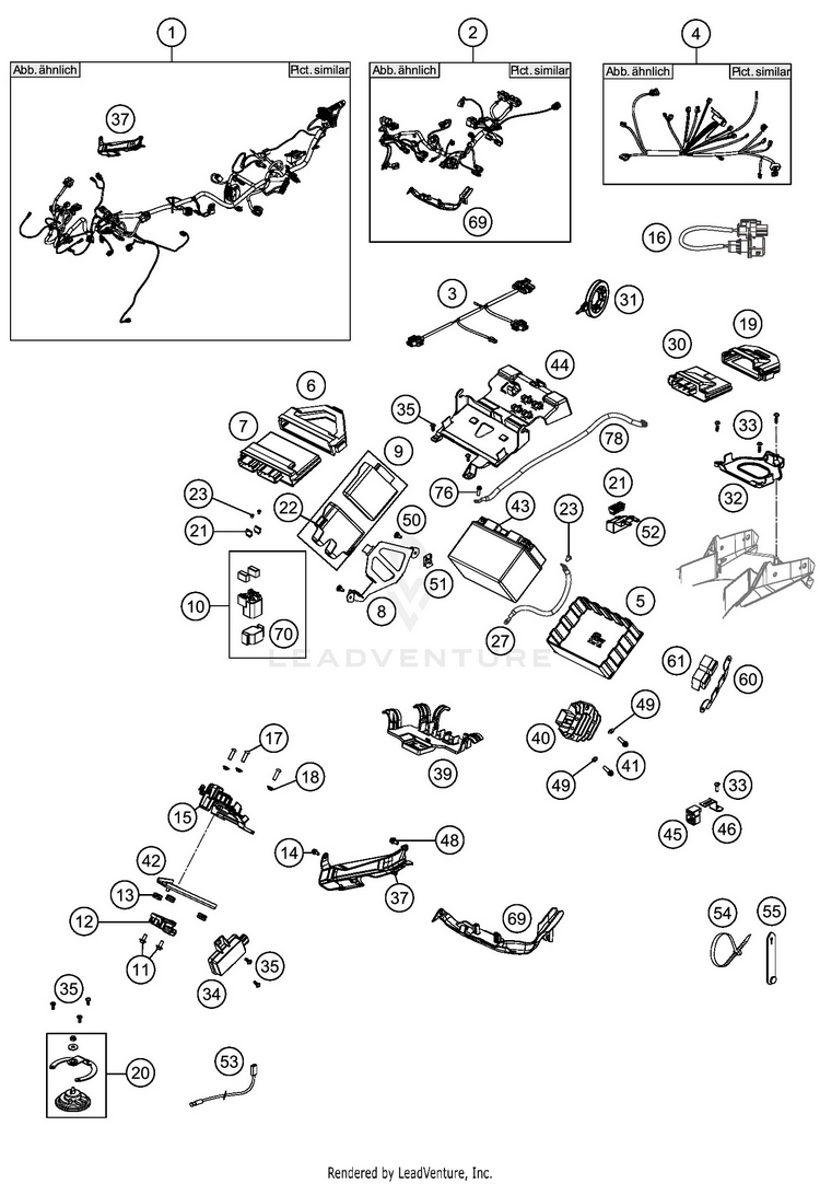 Wiring Harness 1290 SUPER ADVENTURE R CHASSIS - 2020 Schematic