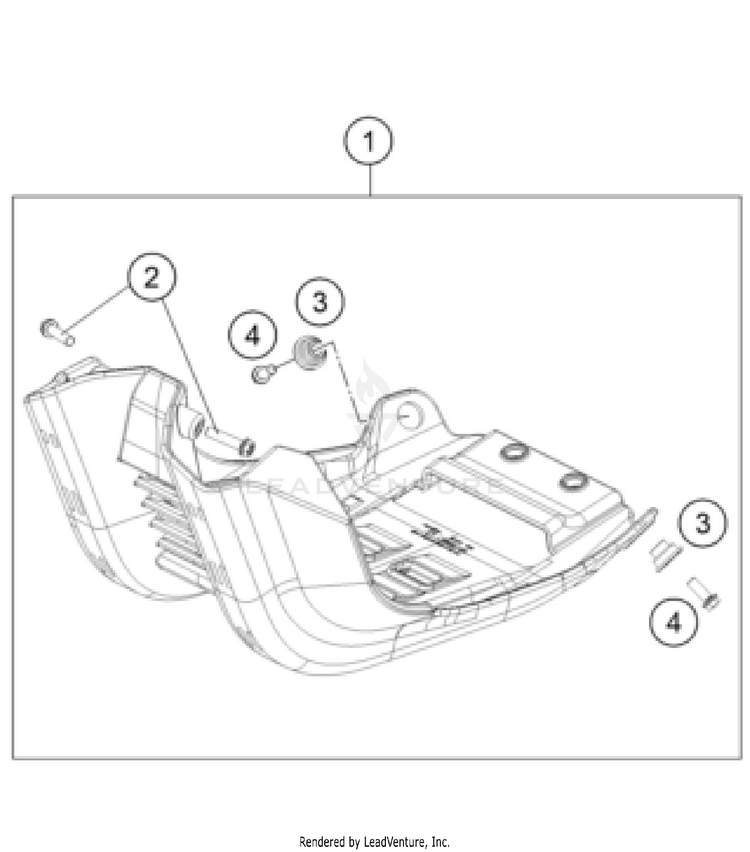 Engine Guard 350 XC-F CHASSIS - 2024 Schematic
