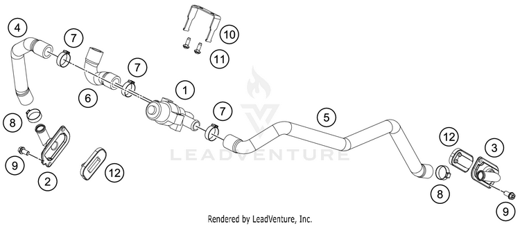 Secondary Air System Sas 1290 SUPER ADVENTURE R ENGINE - 2020 Schematic