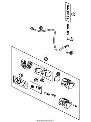 Brake Caliper Rear Schematic