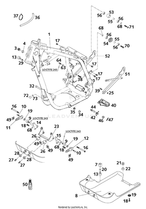 Frame, Engine Protector Schematic