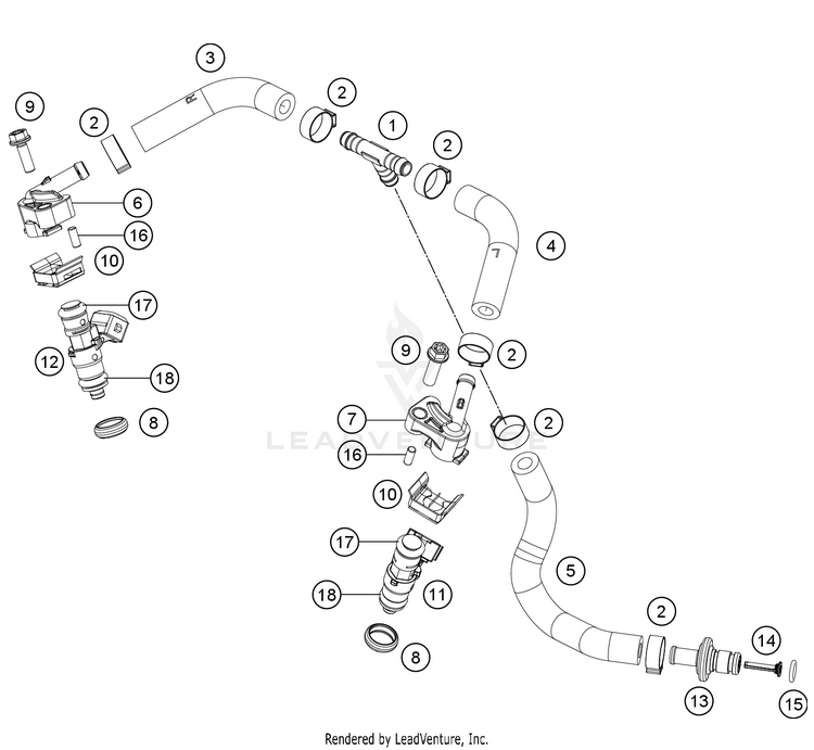 Fuel Distributor 150 / EXC / XC-W Engine - 2022 Schematic