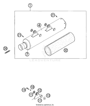 Exhaust Silencer Schematic