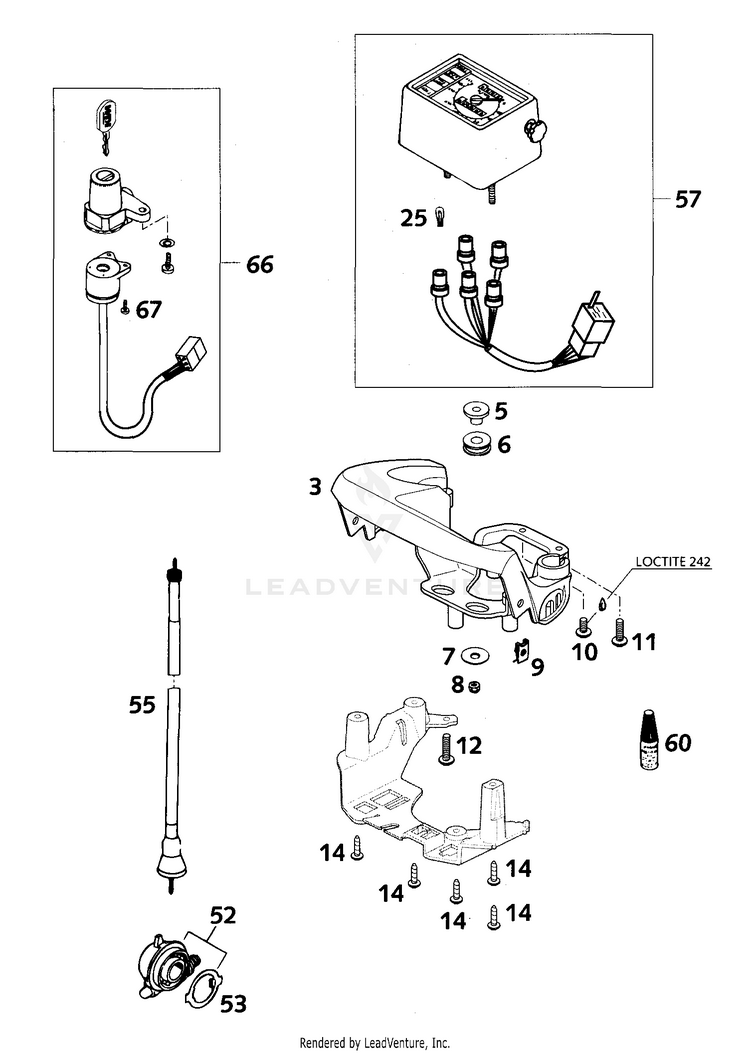Speedometer, Support 640 LC4-E Chassis - 2000 Schematic