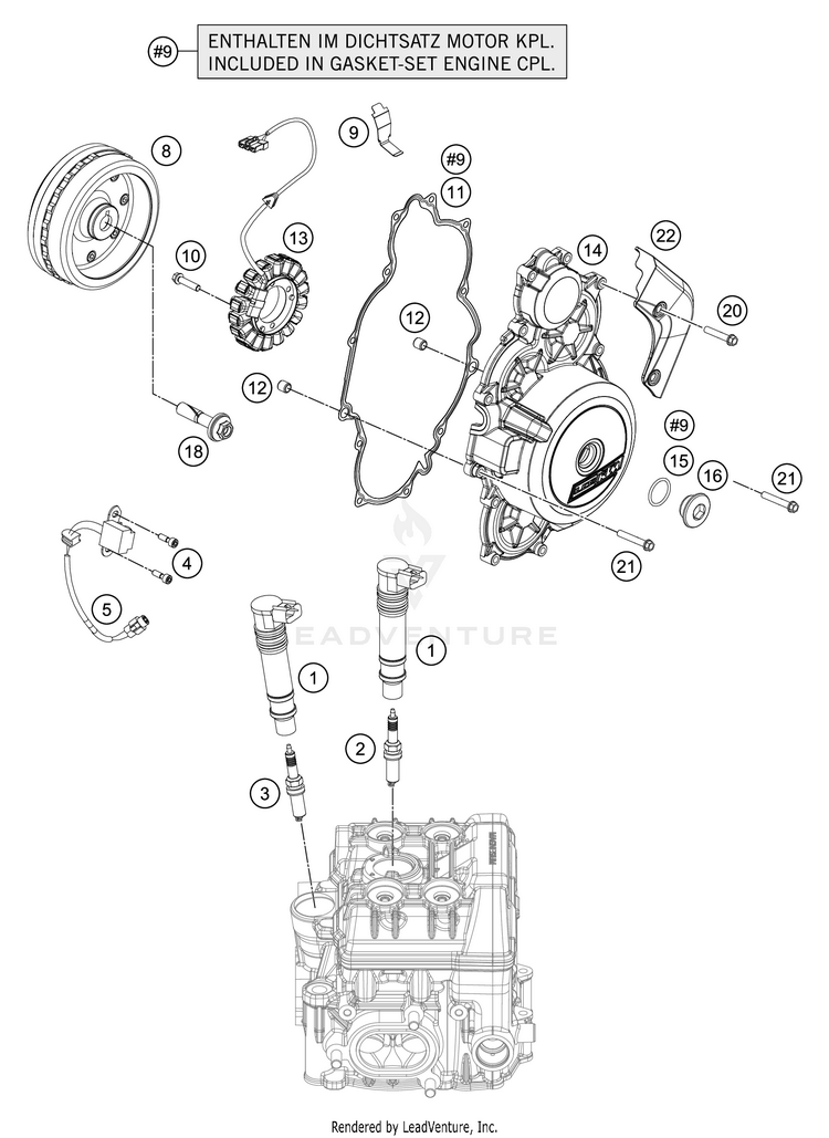 Ignition System 1290 SUPER ADVENTURE R ENGINE - 2019 Schematic