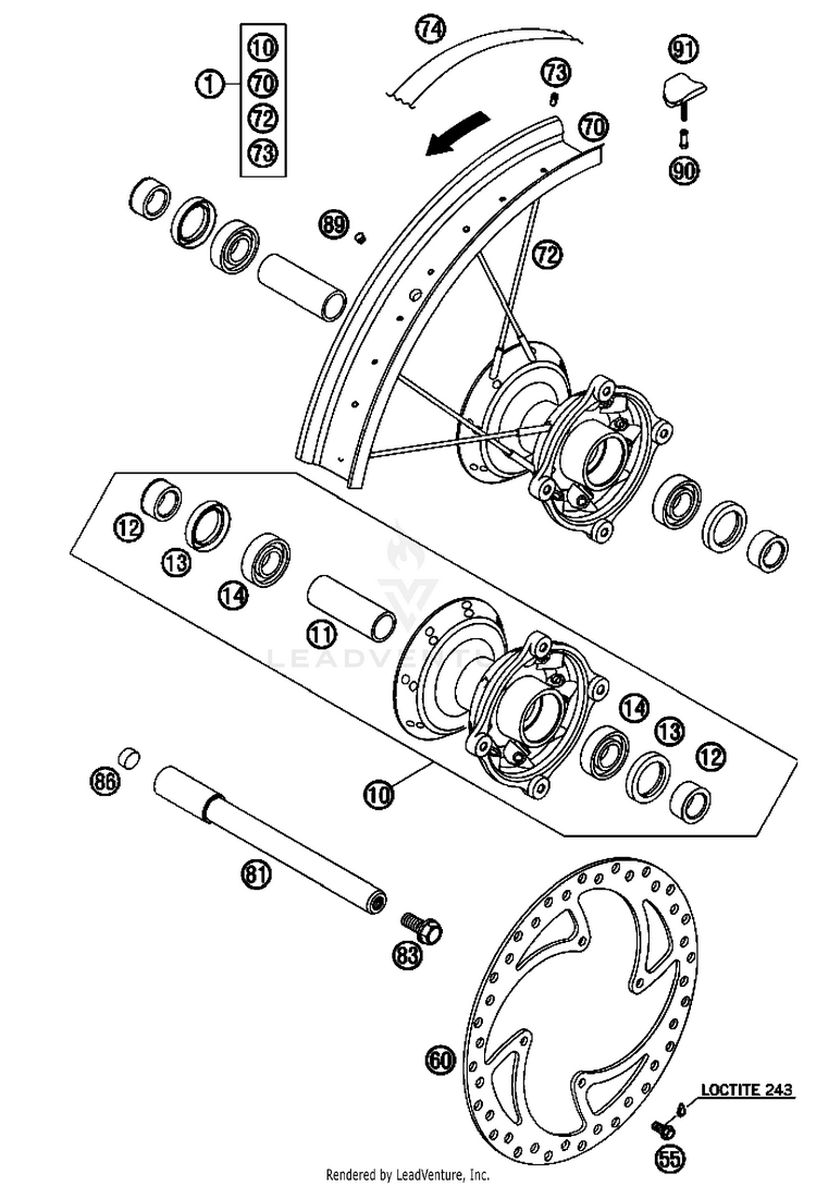 Front Wheel Schematic