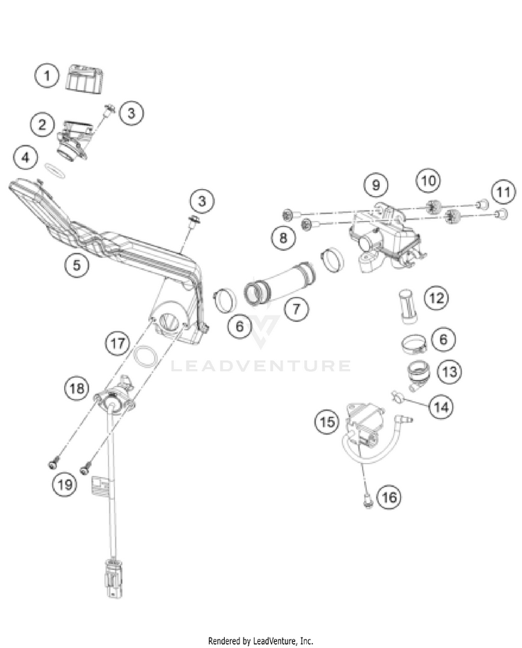 Lubricating System 300 XC-W Factory Edition ENGINE - 2025 Schematic