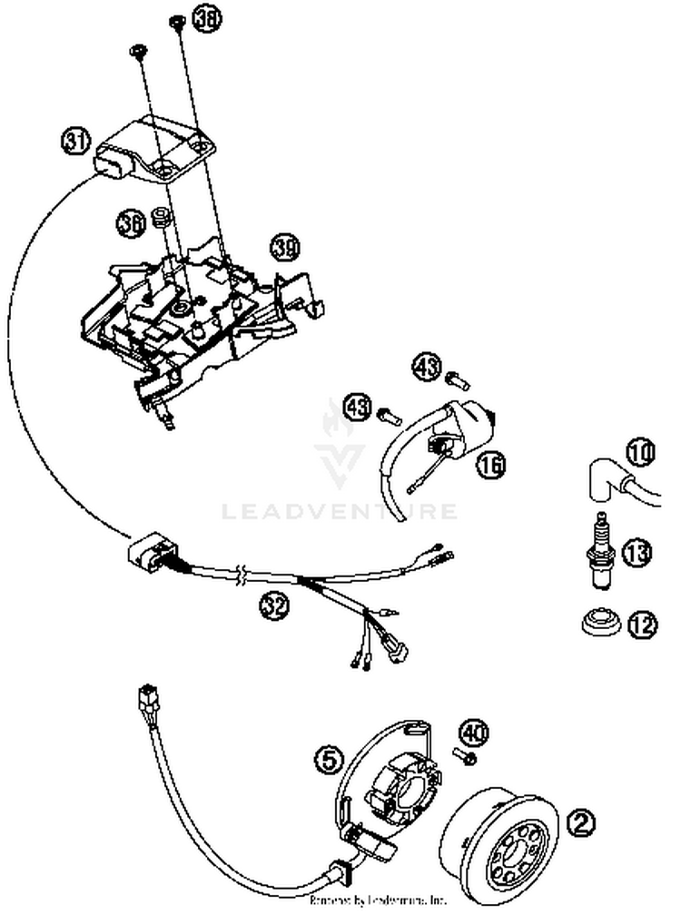 Ignition System 150 XC Engine - 2014 Schematic