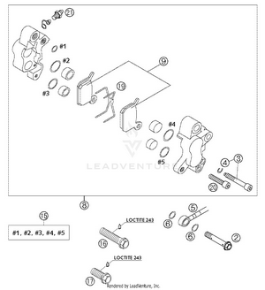 Brake Caliper Front Schematic