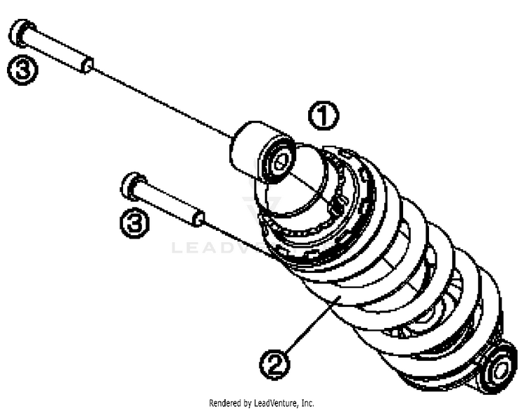 Shock Absorber 690 DUKE WHITE CHASSIS - 2017 Schematic