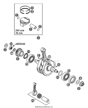 Crankshaft, Piston Schematic