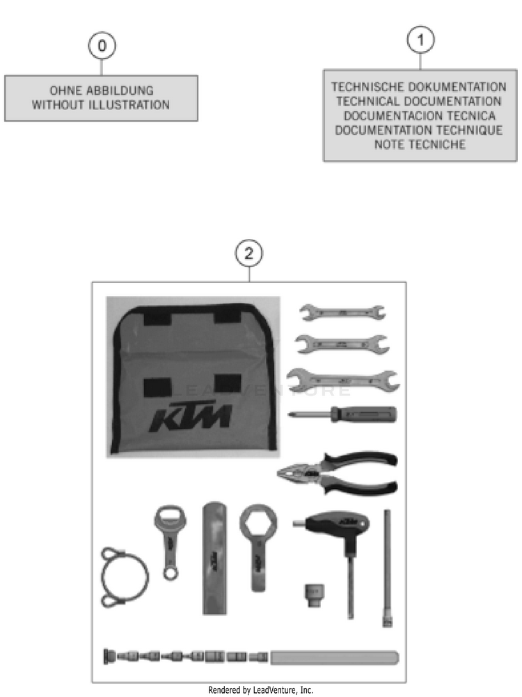 Seperate Enclosure 1290 SUPER ADVENTURE S, grey CHASSIS - 2023 Schematic