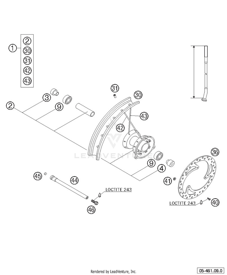 Front Wheel Schematic