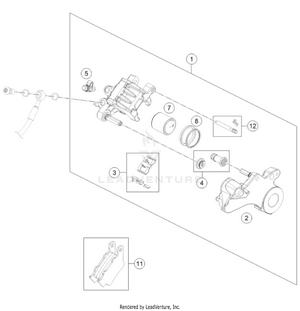 Rear Brake Caliper Schematic