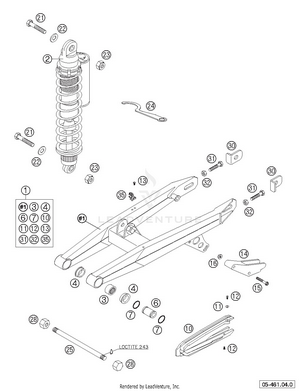 Swingarm, Monoshock Schematic