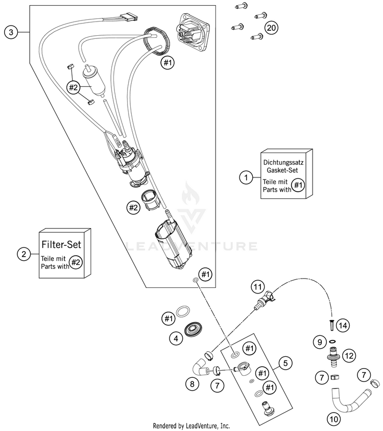 Fuel Pump 300 XC TPI CHASSIS - 2020 Schematic