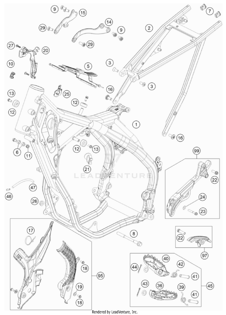 Frame 300 XC TPI US CHASSIS - 2022 Schematic