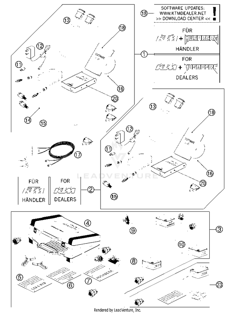 Diagnostic Tool 350 EXC-F Engine - 2013 Schematic