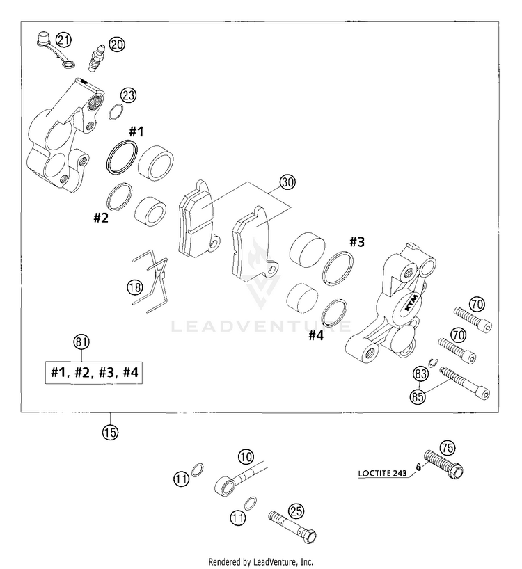 Brake Caliper Front Formula Schematic