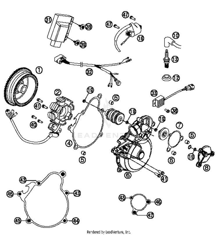 Ignition System 300 XC Engine - 2014 Schematic
