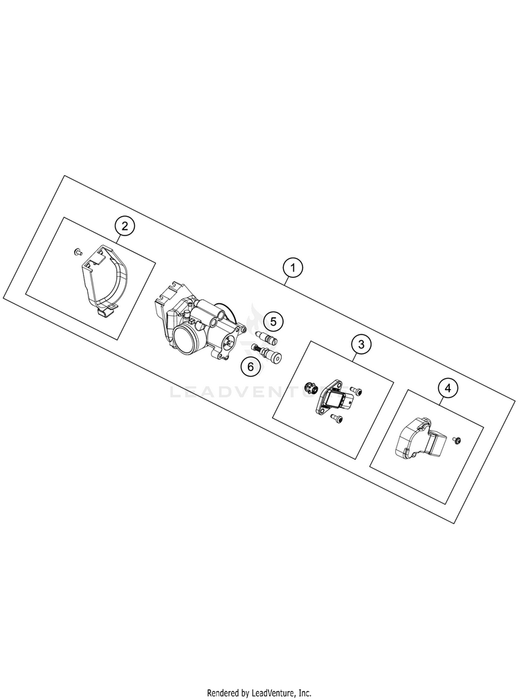 Throttle Body 250 XC TPI Engine - 2021 Schematic