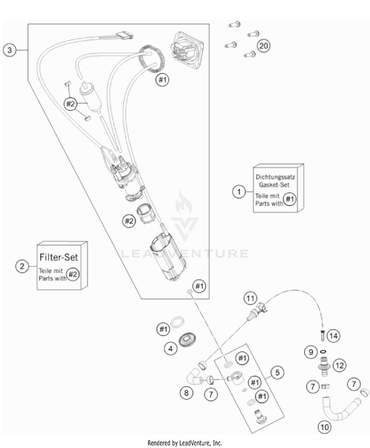 Fuel Pump 150 XC-W CHASSIS - 2023 Schematic