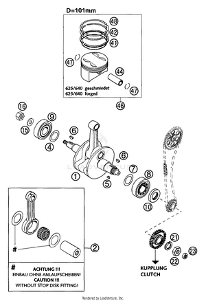 Crankshaft, Piston Schematic