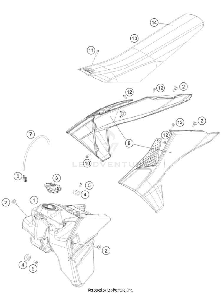 Tank, Seat Schematic