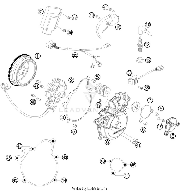 Ignition System 250 XC Engine - 2011 Schematic