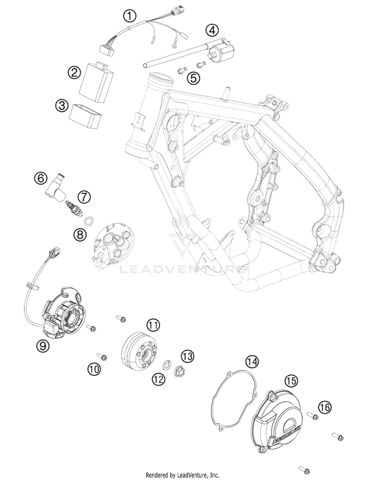 Ignition System 65 XC Engine - 2009 Schematic