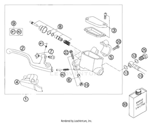 Hand Brake Cylinder Schematic