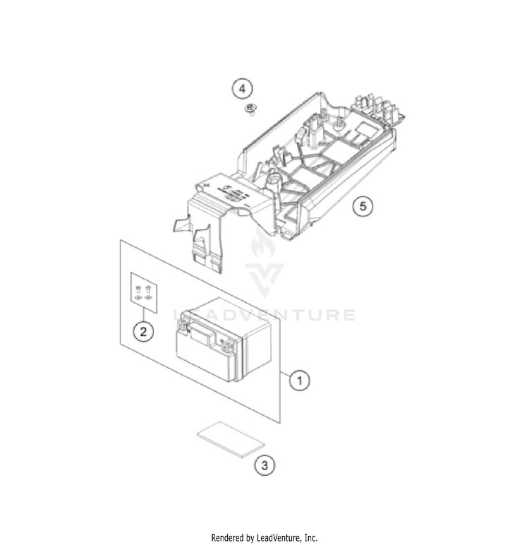 Battery 350 EXC-F US CHASSIS - 2024 Schematic