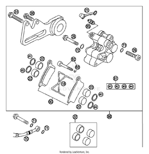 Brake Caliper Rear Schematic