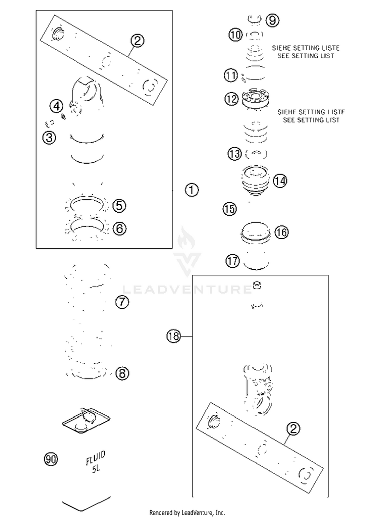 Monoshock Disassembled 50 SX Mini Chassis - 2013 Schematic