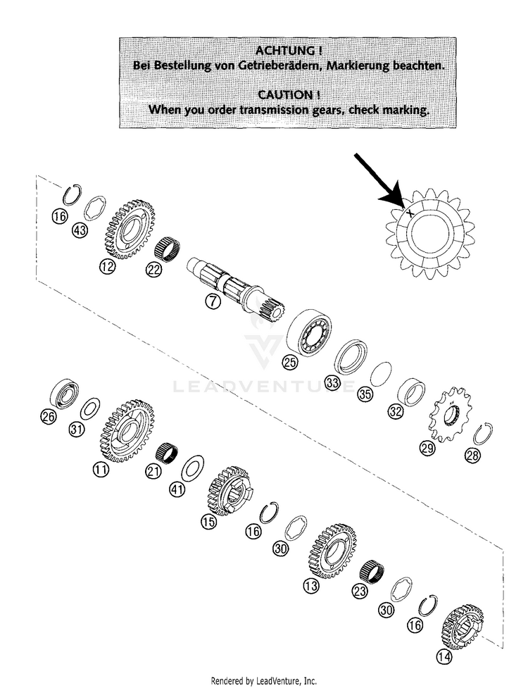 Transmission Ii - Countershaft 300 MXC Engine - 2004 Schematic
