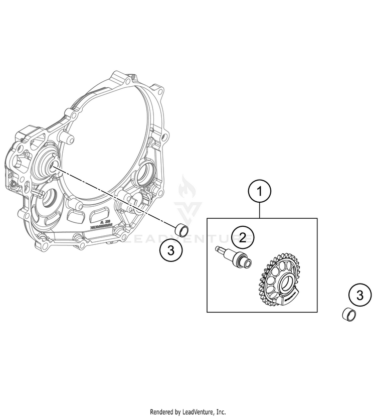 Balancer Shaft 500 EXC-F 500 EXC-F SIX DAYS Engine - 2021 Schematic