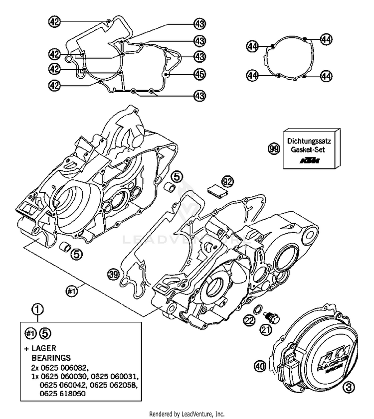 Engine Case 200 XC Engine - 2007 Schematic