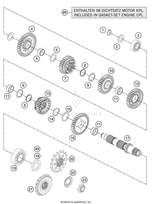Transmission Ii - Countershaft Schematic